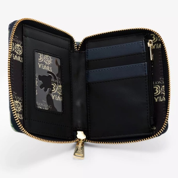 Loungefly Disney The Lion King Hakuna Matata Glow-In-The-Dark Mini Zipper Wallet - Picture 4 of 4